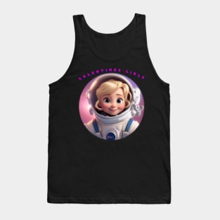 Galentines girls cartoon Tank Top